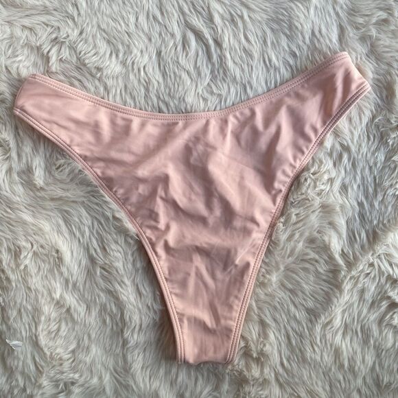 Pastel Peach Brazilian Bikini Top Bottom Large - Picture 3 of 8